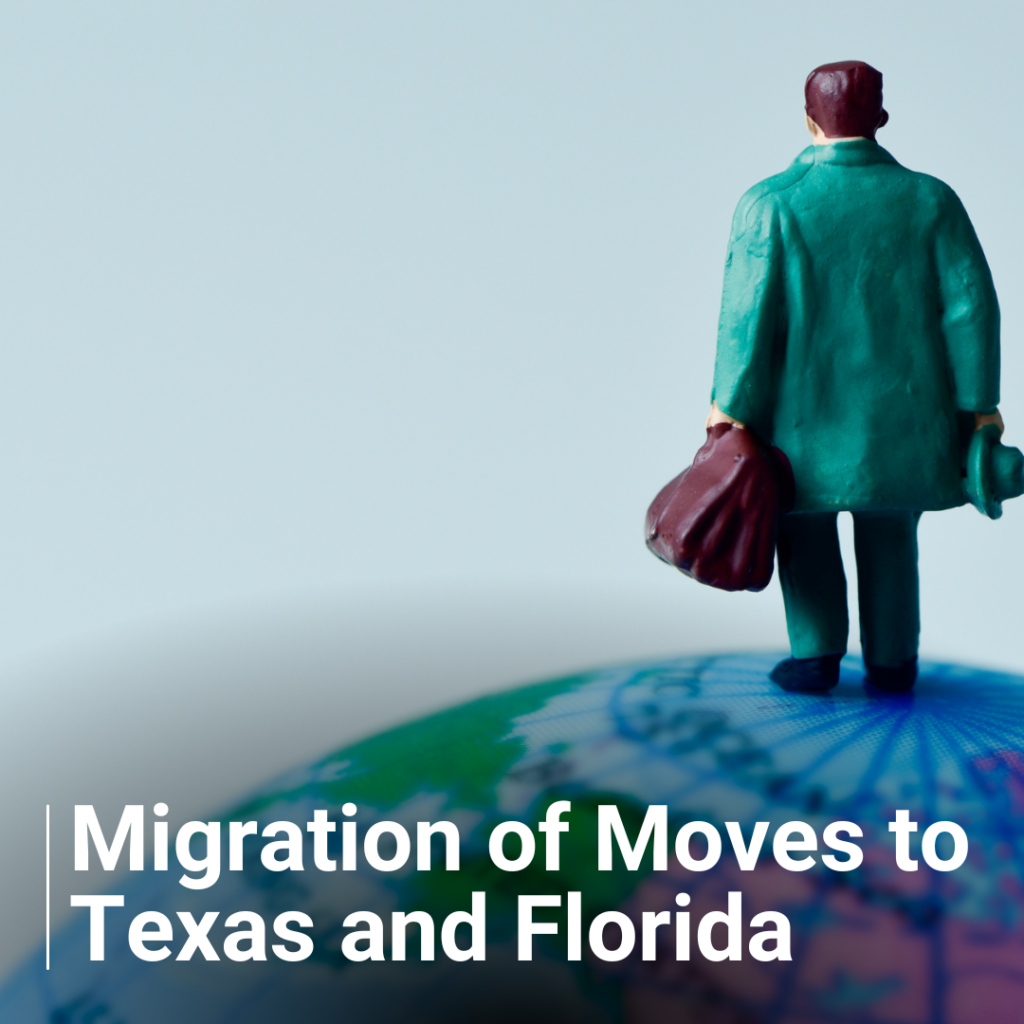 Texas and Florida are attracting more and more people than any other state